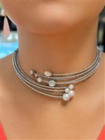 Halskette Rajola Dame in Halbedelsteine Ematite 54-497-1